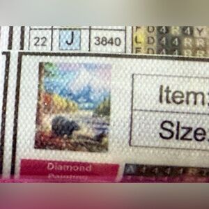 Diamond Painting Bear Mountain Craft Kit in Multi-Color